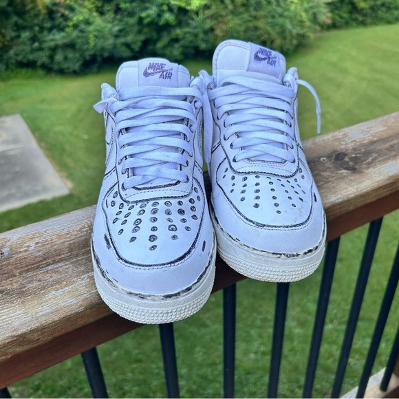 Nike custom doodle cartoon Air Force one sneakers - Picture 7 of 7